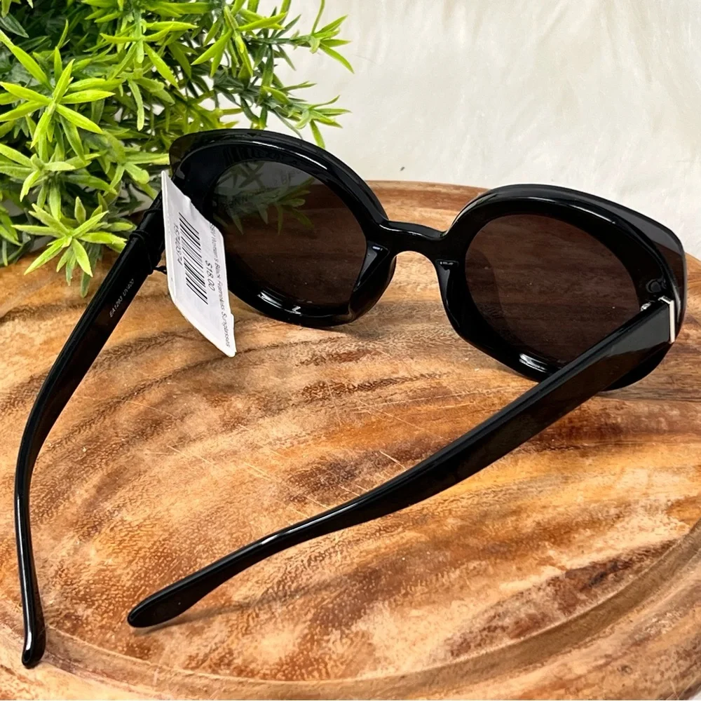 Womens Sunglasses Round Cat Eye Retro Style Flat Mirror Lens Modern Casual - Picture 3 of 4